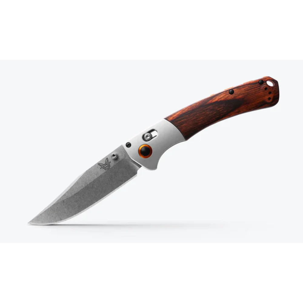 Crooked River | Gray Aluminum & Wood | Clip-point