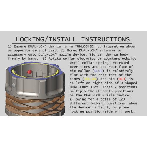 Dual-Lok Minimalist Brake 7.62 5/8x24