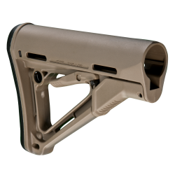 Magpul MAG310-FDE CTR Carbine Stock Flat Dark Earth Synthetic for AR-15, M16, M4 with Mil-Spec Tube (Tube Not Included)
