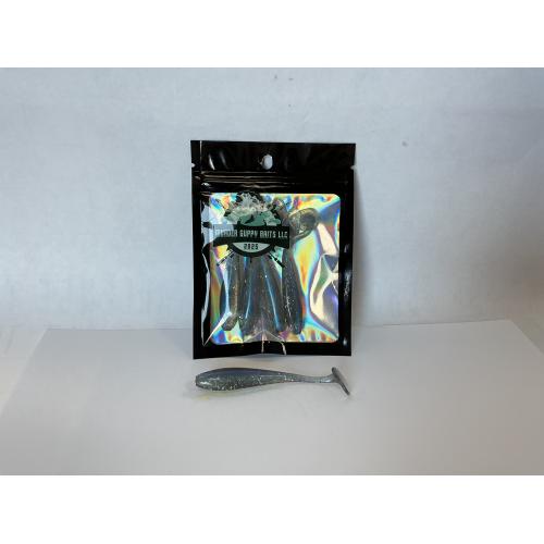 M.G.B. 3" PADDLE TAILS BLUE SHEEN