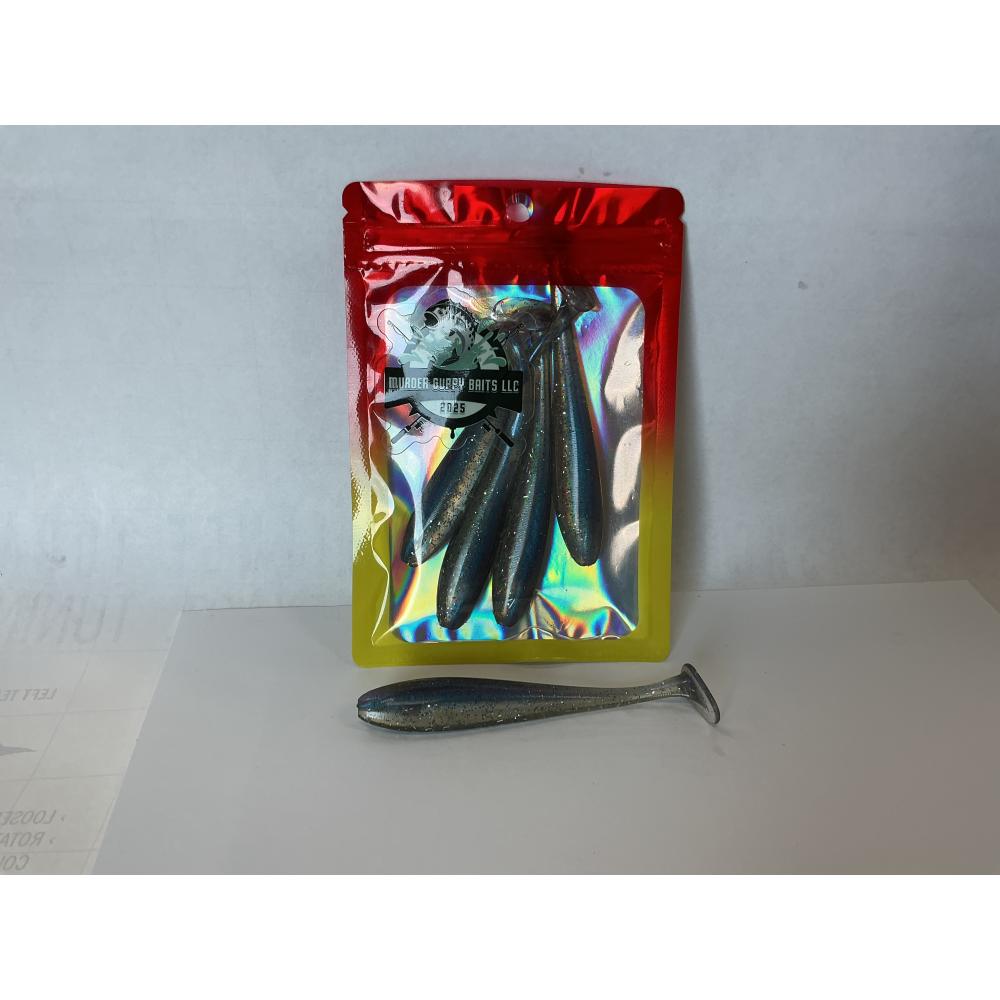 M.G.B. 4" PADDLE TAIL BLUE SHEEN