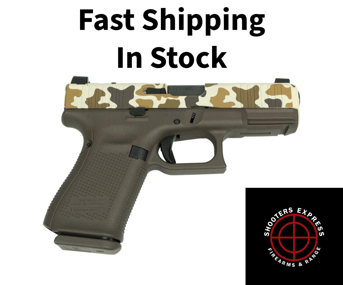 GLOCK 19V 9MM DUCK CAMO CERAKOTE 15RD (3) MAGAZINES-img-0