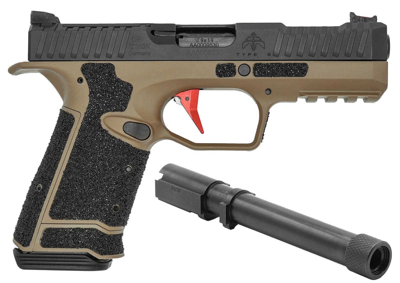 ARCHON FIREARMS TYPE B FDE 9MM W/THREADED BARREL-img-2
