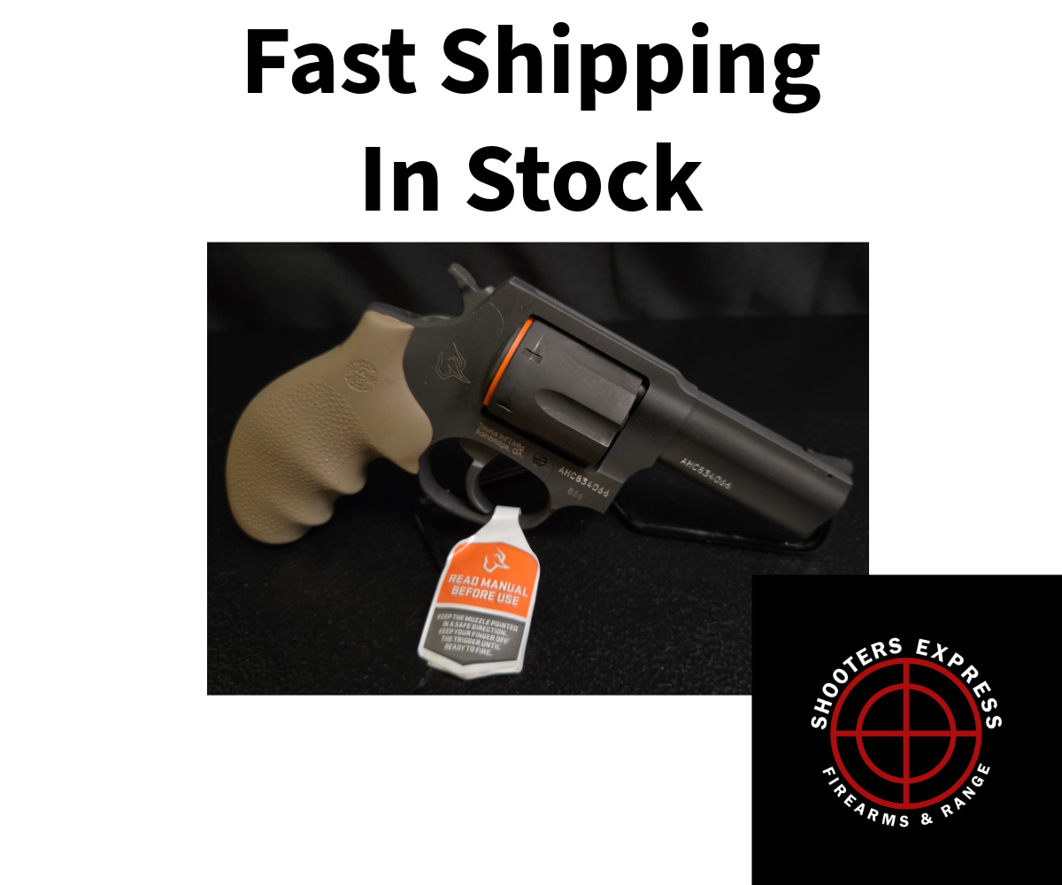 TAURUS 856 38SPL 3" BSS 6S FDE HOGUE GRIP-img-0