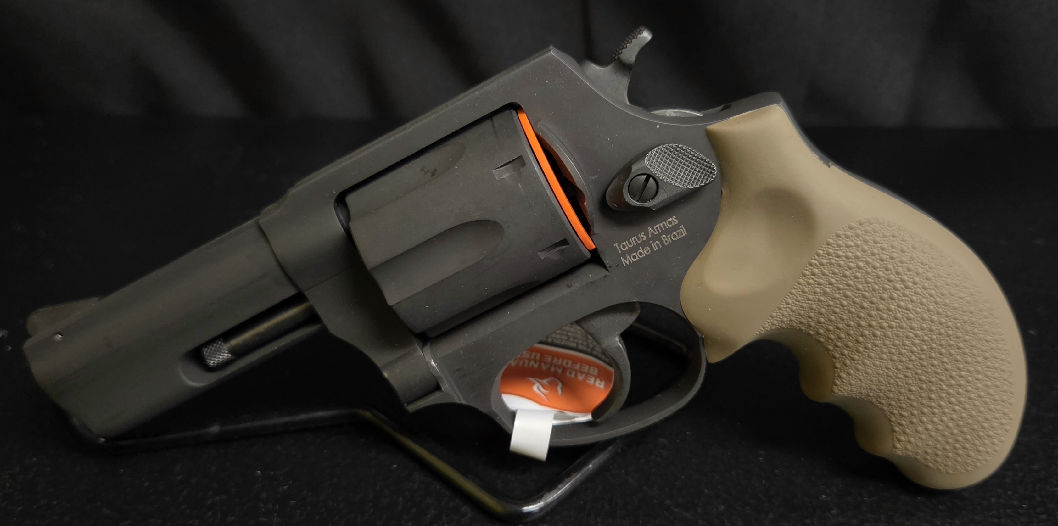TAURUS 856 38SPL 3" BSS 6S FDE HOGUE GRIP-img-2