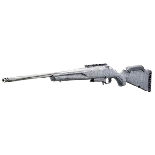 Ruger American Generation II, Bolt Action Rifle, 308 Winchester, 20 Spiral Fluted Barrel, 1:10 Twist, Threaded 5/8x24, Muzzle Brake, Cerakote Finish, Gunmetal, Gray Splatter Synthetic Stock, Manual Safety, Picatinny Rail, 3 Rounds, 1 Magazine 46902