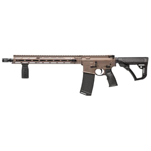 Daniel Defense DDM4v7, Semi-automatic, AR, 223 Remington/556NATO, 16 Cold Hammer Forged Barrel, 4150 Chrome Moly Vanadium, 1:7 Twist, Anodized Finish, Flat Dark Earth, DD Improved Flash Suppressor, Mid-Length Gas System, Black Daniel Defense Furnitur