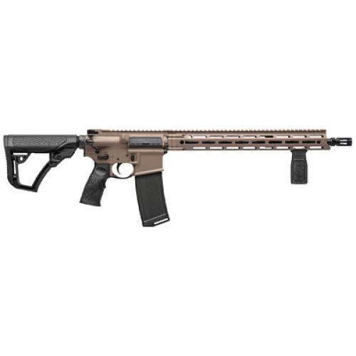 Daniel Defense DDM4v7, Semi-automatic, AR, 223 Remington/556NATO, 16 Cold Hammer Forged Barrel, 4150 Chrome Moly Vanadium, 1:7 Twist, Anodized Finish, Flat Dark Earth, DD Improved Flash Suppressor, Mid-Length Gas System, Black Daniel Defense Furnitur