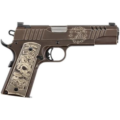 1911A1 1776 ENGRAVED 45ACP 7+1 DESERT SAND/PLUM BROWN