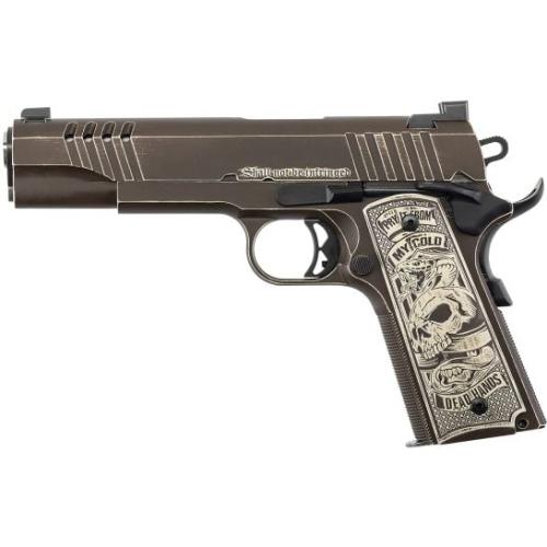 1911A1 1776 ENGRAVED 45ACP 7+1 DESERT SAND/PLUM BROWN