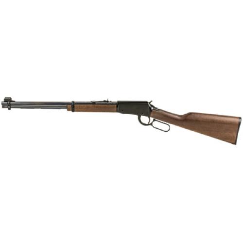 Henry Repeating Arms Lever Action, 22LR, 18.25 Barrel, Blue Finish, Walnut Stock, Adjustable Sights, 15Rd H001