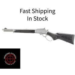 Marlin Firearms 336 Trapper Series, Lever Action Rifle, 30-30 Winchester, 16.17 Barrel, Threaded 5/8x24, Satin Finish, Silver, Black Laminate Stock, Skinner Blade Front Sight, Adjustable Rear Skinner Sight, Crossbolt Safety, 5 Rounds 70906