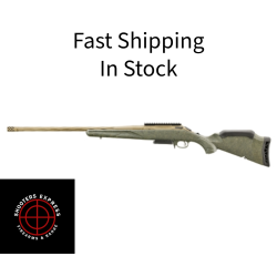 Ruger American Generation II, Predator, Bolt Action Rifle, 300 Winchester Magnum, 22 Spiral Fluted Barrel, 1:10 Twist, Threaded 5/8-24, Muzzle Brake, Cerakote Finish, Burnt Bronze, Green Splatter Synthetic Stock, Manual Safety, Picatinny Rail, 3 Roun