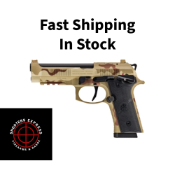 Beretta 92XI, Combat, Single Action Only, Semi-automatic, Full Size, 9MM, 4.7 Barrel, Ambidextrous Manual Safety, Cerakote Finish, DCU Camo, 18 Rounds, 2 Magazines SPEC0732A18
