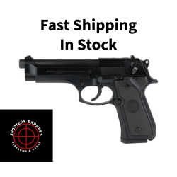Beretta 92FS, Double Action/Single Action, Semi-automatic, Metal Frame Pistol, 9MM, 4.9 Barrel, Alloy, Matte Blued Finish, Plastic Grips, 3 Dot Sights, Ambidextrous Safety, 15 Rounds, 2 Magazines J92F300M
