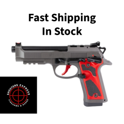 Beretta 92XI Performance Carry Optic, Scorched Earth, Double/Single Action, Semi-automatic, Full Size, 9MM, 4.9 Barrel, Tinitec Finish, Gray, Optics Ready, Manual Safety, Fiber Optic Front Sight, Red Aluminum Grips, 18 Rounds, 2 Magazines J92XPCORD18