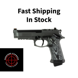 Beretta 92XI Squalo, Semi-automatic, Single Action Only, Full Size Pistol, 9MM, 4.7 Barrel, Cerakote Finish, Black, Optics Ready, Ambidextrous Safety, Fiber Optic Front Sight, Flared Magwell, 22 Rounds, 3 Magazines J92XFMSA21LCO