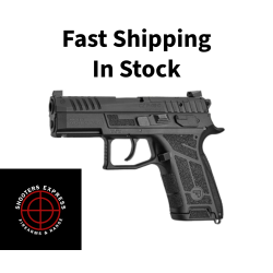 CZ P-09C Nocturne, Semi-automatic, Double Action/Single Action, Polymer Frame Pistol, Compact, 9MM, 3.74 Barrel, Matte Finish, Black, Optics Ready Slide, Holosun K and RMS Footprint, Contrast Luminescent 3 Dot Sights, Manual Safety with Interchangeab