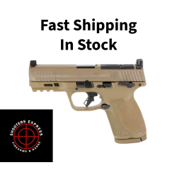 Smith & Wesson M&P M2.0, Striker Fired, Semi-automatic, Polymer Frame Pistol, Compact, 9MM, 4 Barrel, Armornite Finish, Flat Dark Earth, Optic Height Sights, Optics Ready, Thumb Safety, Flat Face Trigger with Integrated Trigger Safety, 15 Rounds, 2 M