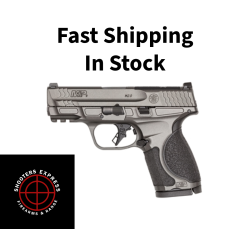Smith & Wesson M&P M2.0 Metal, Semi-automatic, Striker Fired, Aluminum Frame Pistol, Compact, 9MM, 3.6 Barrel, Optics Ready, Tungsten Gray Cerakote Finish, Gray, 15 Rounds, 2 Magazines 14102