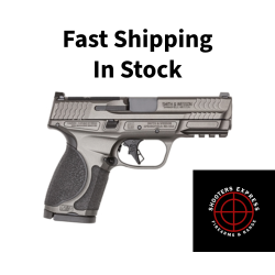 Smith & Wesson M&P M2.0 Metal Compact, Semi-automatic, Striker Fired, Aluminum Frame Pistol, Compact, 9MM, 4 Barrel, Optic Ready, Tungsten Gray Cerakote Finish, Gray, 15 Rounds, 2 Magazines 14101