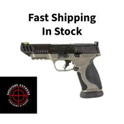 Smith & Wesson M&P M2.0, Competitor, Striker Fired, Semi-automatic, Full Size, Metal Frame Pistol, 9MM, 5 Barrel, Cerakote Finish, Tungsten Gray Stainless Steel Frame, Armornite Finish Slide and Barrel, Optics Ready, Non-Manual Safety, Fiber Optic Fr