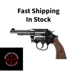 Smith & Wesson Model 10 Classic, Double Action/Single Action, Metal Frame Revolver, K-Frame, 38 Special +P, 4 Barrel, Carbon Steel, Blued Finish, Wood Grips, Fixed Sights, 6 Rounds, No Internal Lock 14074