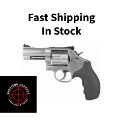 Smith & Wesson Model 686 Plus, Double/Single Action, Metal Frame Revolver, L-Frame, 357 Magnum, 3 Barrel, Stainless Steel, Satin Finish, Silver, Rubber Grips, Adjustable Rear Sight, 7 Rounds 164300