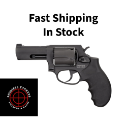Taurus USA Defender 605, Double Action/Single Action, Steel Framed Revolver, 357 Magnum, 3 Stainless Steel Barrel, Matte Black Finish, Black Hogue Rubber Grips, Front Night Sight, 5 Rounds 2-60531NS