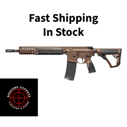 Daniel Defense M4A1 Mil Spec and Semi-automatic AR, 223 Rem/556NATO, 14.5 Hammer Forged Barrel (16 OAL with Pinned Brake), Carbine Length Gas System, Matte Finish, Brown, Daniel Defense Furniture, 32 Rounds, 1 Magazine 02-088-15126-011