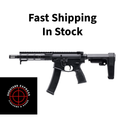 Daniel Defense PCC, Semi-automatic, AR, 9MM, 8.3 Cold Hammer Forged Barrel, Black Anodized Finish, Daniel Defense Pistol Grip, SB3 Arm Brace, 35 Rounds, 1 Magazine 02-189-06272