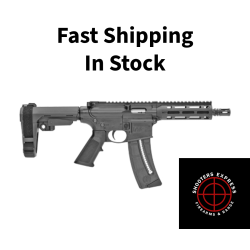 Smith & Wesson M&P 15-22 Pistol, Semi-automatic, AR Pistol, 22LR, 8 Barrel, Matte Black Finish, Pistol Stabilizing Brace, M-LOK Handguard, 25 Rounds, 1 Magazine, Magpul MOE SL Grip 13321
