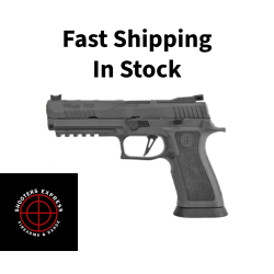 Sig Sauer P320, X5 Legion, Striker Fired, Semi-automatic, Polymer Frame Pistol, Full Size, 9mm, 5 Barrel, TXG Tungsten Infused Heavy XGrip Module, Legion Gray PVD Slide with Lightening Cuts, 17 Rounds, Optics Ready, Flared Magwell, Skeletonized Flat