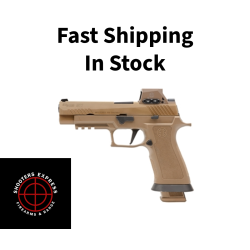 Sig Sauer P320 M17X, Striker Fired, Semi-automatic, Polymer Framed Pistol, Carry, 9MM, 4.7 Barrel, PVD Finish, Coyote Tan, RomeoM17 Red Dot Sight, SIGLITE Night Sights, 21 Rounds, 3 Magazines M17X-9-RX
