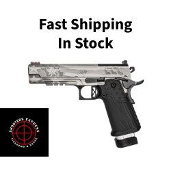 Kimber America 2K11 Independence, 1911, Semi-Automatic, Full SizePistol, 45 ACP, 5 Bull Barrel, Stainless Steel, Silver Slide, Black Frame, Flag Themed Cerakote Finish, Carbon Fiber/Kevlar Grips, Fixed Rear Sight, Fiber Optic Front Sight, Optics Read