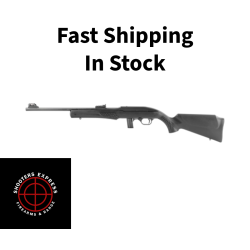 Rossi RS22, Semi-automatic Rifle, 22LR, 18 Barrel, Matte Finish, Black, Synthetic Stock, Adjustable Fiber Optic Sights, 10 Rounds, 1 Magazine RS22L1811