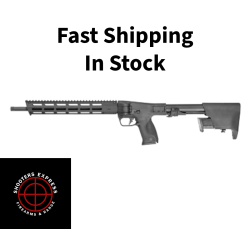 Smith & Wesson M&P FPC, Semi-automatic Folding Carbine, 10MM, 16.25 Threaded Barrel, 9/16X24, M-LOK Handguard, Anodized Finish, Black, Flat Faced Trigger, Interchangeable Palmswell Panel, Fixed Stock Stores, 15 Rounds, 3 Magazines, Includes Range Bag