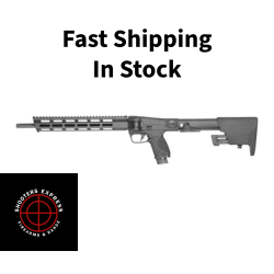 Smith & Wesson M&P FPC, Semi-automatic Folding Carbine, 22 LR, 16.25 Barrel, Threaded 1/2X28, Cerakote Finish, Black, Interchangeable Backstraps, Free Float M-LOK Handguard, Optics Ready, Fixed Stock Stores (2) Magazines, 20 Rounds, 3 Magazines 14171
