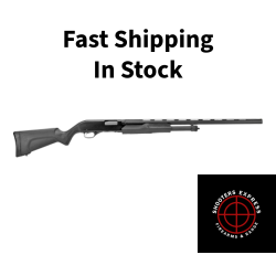 Stevens 320 Field Grade Combo, Pump, 12 Gauge, 3 Chamber, 18.5 Security Barrel and 28 Vent Rib Barrel, Black Color, Black Polymer Stock, Right Hand, Modified Choke, 5 Round, Bead Sight 19490