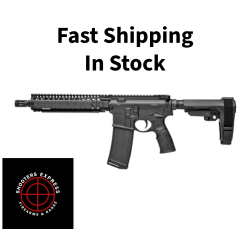 Daniel Defense MK18, Semi-automatic, AR Pistol, 556NATO, 10.3 Cold Hammer Forged Barrel, Black Anodized Finish, Daniel Defense Pistol Grip, SBA3 Pistol Stabilizing Brace, Ambidextrous Safety, RIS II Handguard, Grip-N-Rip Charging Handle, Daniel Defen