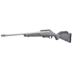 Ruger American Generation II, Bolt Action Rifle, 243 Winchester, 20 Spiral Fluted Barrel, Threaded 5/8x24, Muzzle Brake, Cerakote Finish, Gunmetal, Gray Splatter Synthetic Stock, Manual Safety, Picatinny Rail, 3 Rounds, 1 Magazine 46904