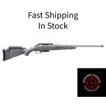Ruger American Generation II, Bolt Action Rifle, 308 Winchester, 20 Spiral Fluted Barrel, 1:10 Twist, Threaded 5/8x24, Muzzle Brake, Cerakote Finish, Gunmetal, Gray Splatter Synthetic Stock, Manual Safety, Picatinny Rail, 3 Rounds, 1 Magazine 46902