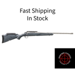 Ruger American Generation II, Bolt Action Rifle, 30-06 Springfield, 20 Spiral Fluted Barrel, 1:10 Twist, Threaded 5/8-24, Muzzle Brake, Cerakote Finish, Gunmetal , Gray Splatter Synthetic Stock, Manual Safety, Picatinny Rail, 4 Rounds, 1 Magazine 469