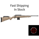 Ruger American Rifle Ranch, Generation II, Bolt Action Rifle, 556NATO, 16.1 Spiral Fluted Barrel, 1:8 Twist, Threaded 1/2x28, Muzzle Brake, Cerakote Finish, Cobalt, Flat Dark Earth Splatter Synthetic Stock, Manual Safety, Picatinny Rail, 10 Rounds, 1