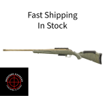 Ruger American Generation II, Predator, Bolt Action Rifle, 243 Winchester, 22 Spiral Fluted Barrel, 1:9 Twist, Threaded 5/8x24, Muzzle Brake, Cerakote Finish, Burnt Bronze, Green Splatter Synthetic Stock, Manual Safety, Picatinny Rail, 3 Rounds, 1 Ma