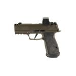 Sig Sauer P365 AXG Legion, Striker Fired, Semi-automatic, Metal Frame Pistol, Sub-Compact, 9MM, 3.1 Barrel, Cerakote Finish, Legion Gray, Romeo-X Compact Red Dot Sight, G10 Grips, XRAY3 Day/Night Sights, Optic Ready, Compensator, 17 Rounds, 3 Magazin