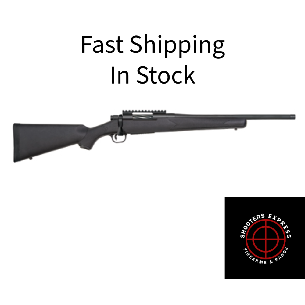 Mossberg Patriot, Bolt Action Rifle, 308 Winchester, 18 Threaded Barrel, Spiral Fluted, Matte Finish, Black, 5 Rounds 28228