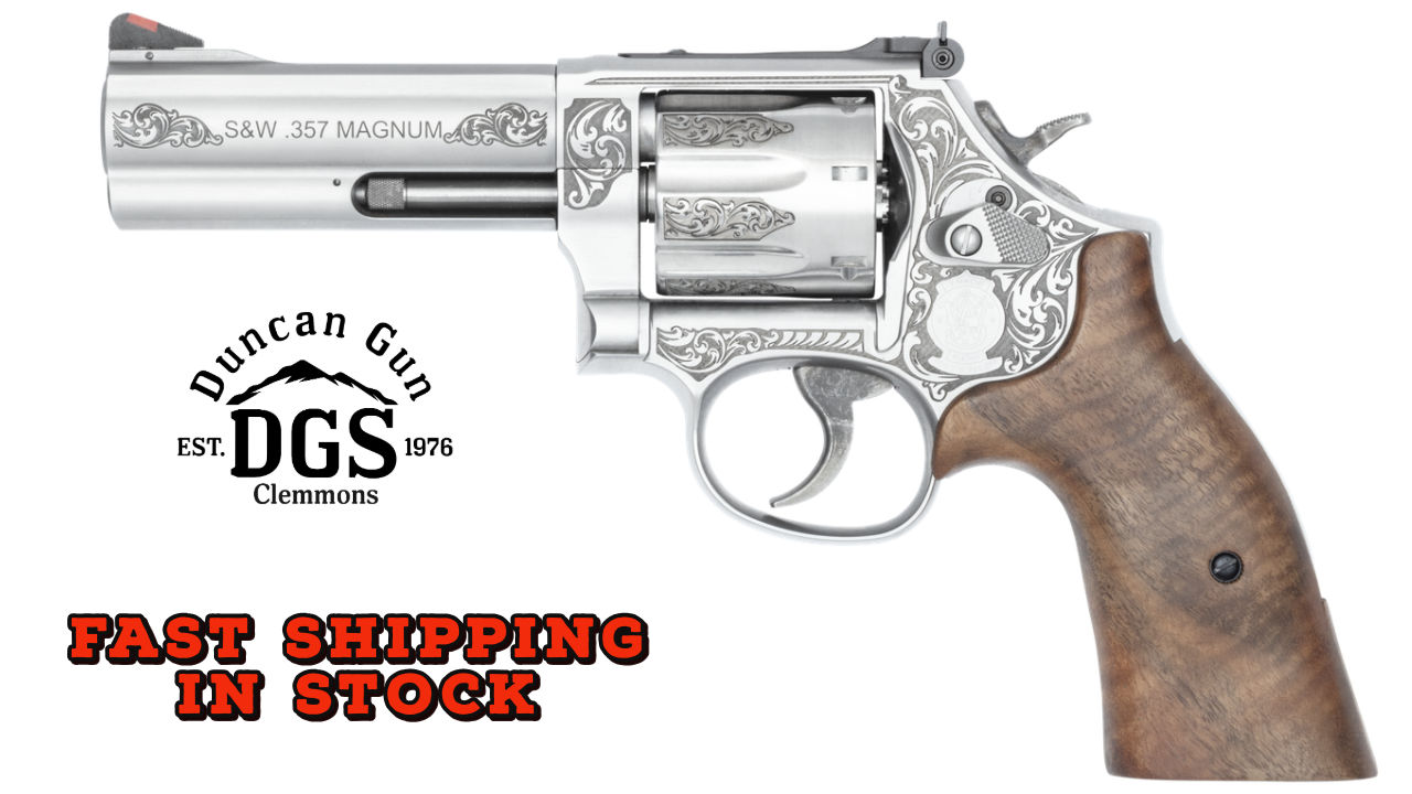 SMITH & WESSON MODEL 686 PLUS ENGRAVED STAINLESS .357 MAGNUM / 38 SPECIAL-img-0