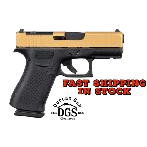 Glock 43x MOS 9mm Gold Slide