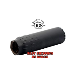 HUXWRX Safety Company Flow 556K, Suppressor, 5.5, 556NATO, C-Series Cerakote Finish, Black, 17-4PH Stainless Steel, Includes 1/2X28 Flash Hider 2449